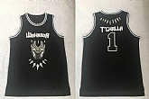Black Panther 1 T'Challa Black Movie Basketball Jersey,baseball caps,new era cap wholesale,wholesale hats